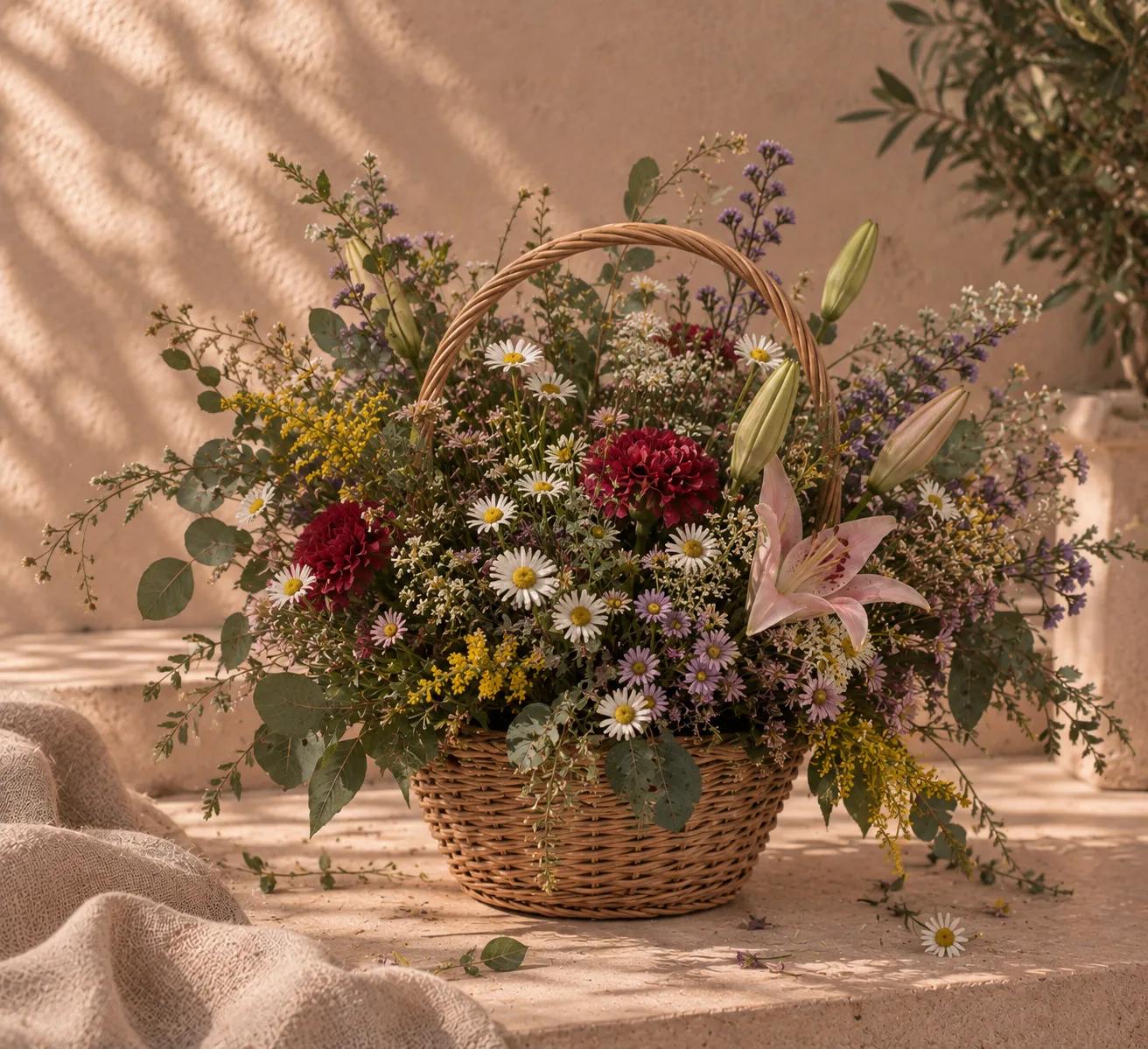 Cesta de Flores L